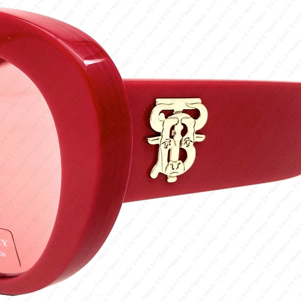 New Burberry Rose BE4298F 391984 54mm Red Sunglasses - Picture 9 of 11
